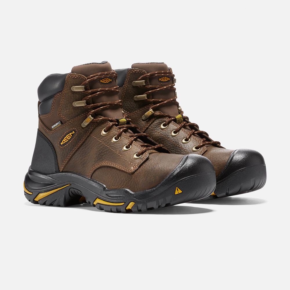 Botte de Travail Keen Homme Marron | Mt Vernon 6\" (Soft Toe) | UAZLX-4107